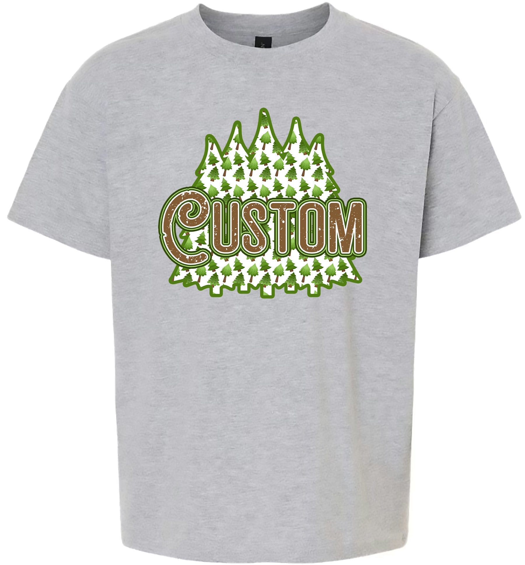 Custom Woodland Trees Children's Gildan Soft Shirt
