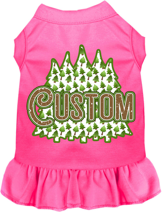 Custom Woodland Trees Pet Dress