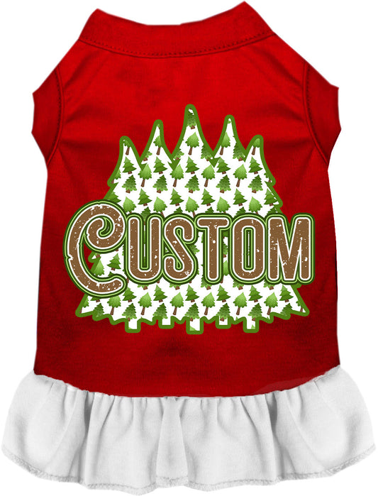 Custom Woodland Trees Pet Dress