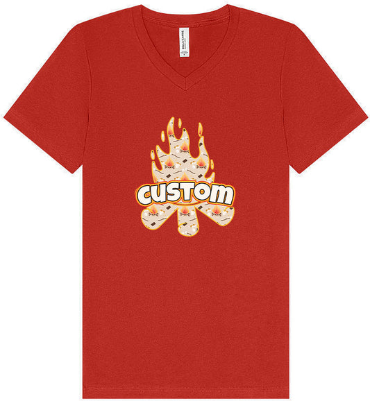 Custom Around the Campfire Unisex V-Neck Shirt