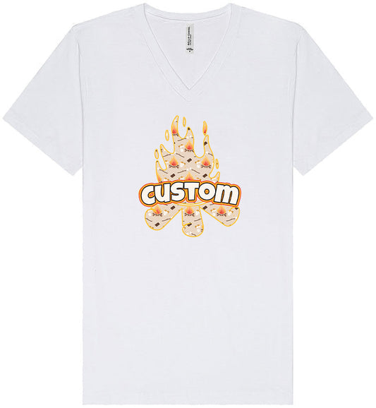 Custom Around the Campfire Unisex V-Neck Shirt