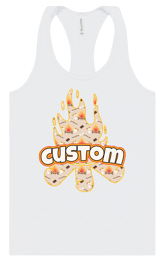 Custom Around the Campfire Women's Racerback Tank