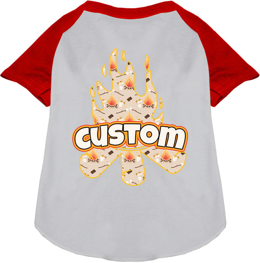 Custom Around the Campfire Pet Raglan Shirts