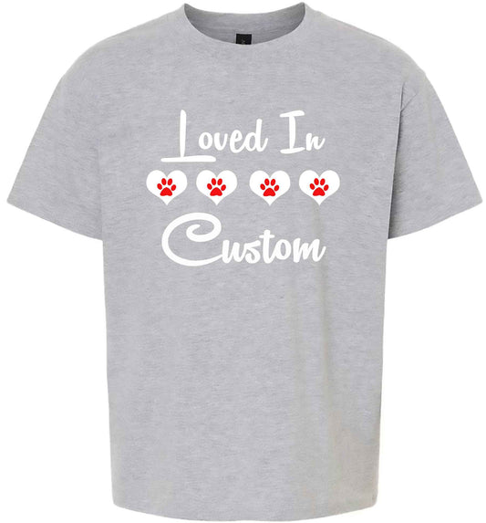 Custom Loved In Children's Gildan Soft Shirt