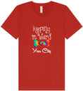 Load image into Gallery viewer, Custom Stay Weird in Unisex V-Neck Shirt
