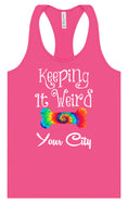Load image into Gallery viewer, Custom Stay Weird in Women's Racerback Tank
