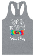 Load image into Gallery viewer, Custom Stay Weird in Women's Racerback Tank
