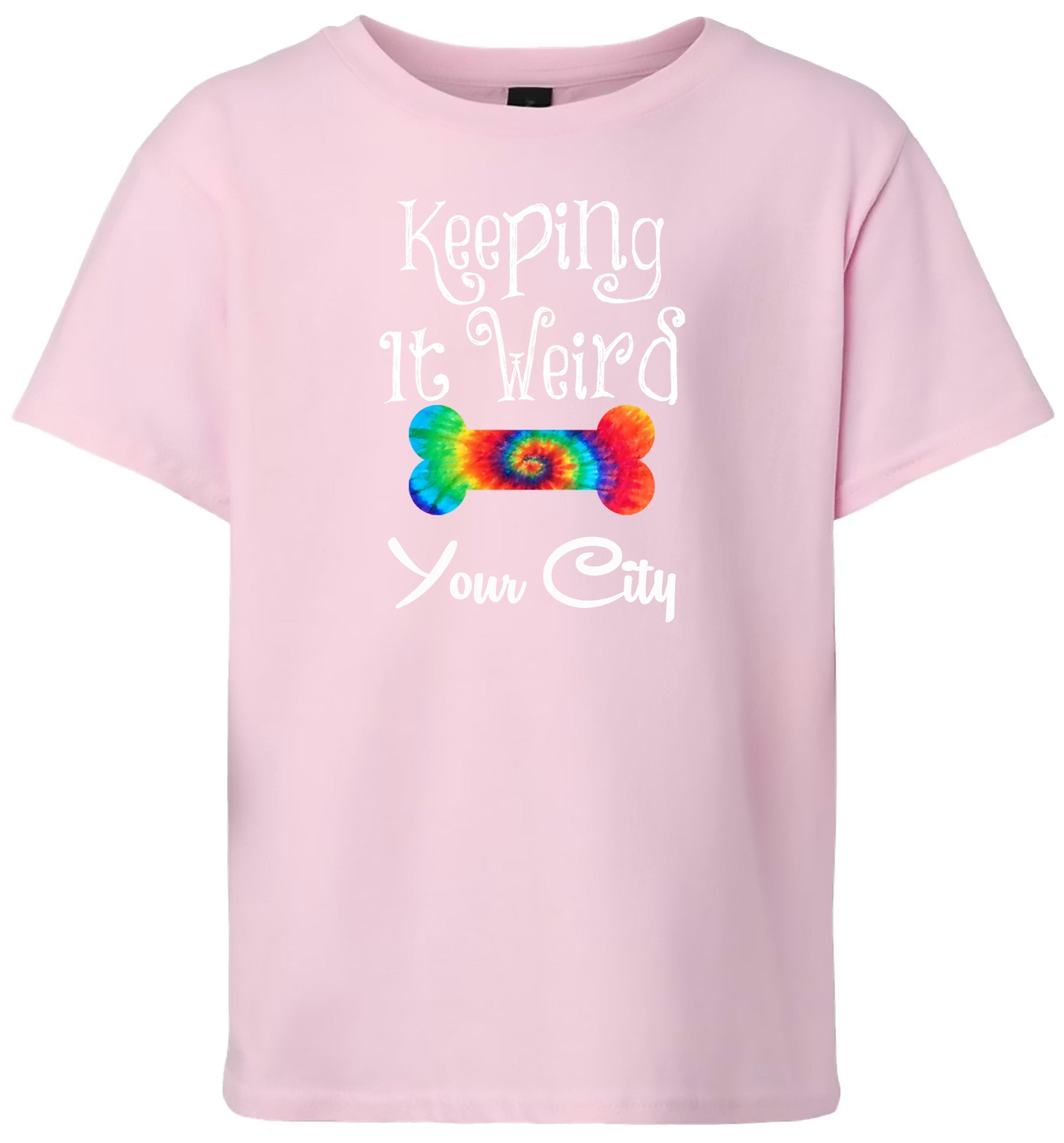 Custom Stay Weird in Children's Gildan Soft Shirt