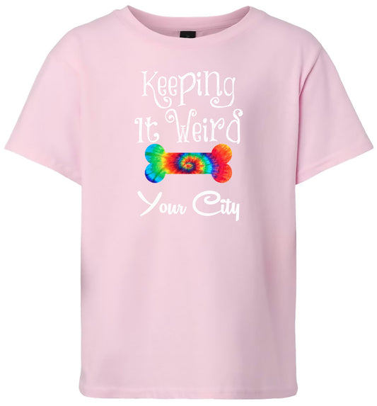 Custom Stay Weird in Children's Gildan Soft Shirt