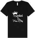 Load image into Gallery viewer, Custom Spoiled In Unisex V-Neck Shirt
