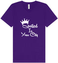Load image into Gallery viewer, Custom Spoiled In Unisex V-Neck Shirt
