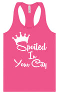 Load image into Gallery viewer, Custom Spoiled In Women's Racerback Tank

