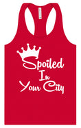 Load image into Gallery viewer, Custom Spoiled In Women's Racerback Tank
