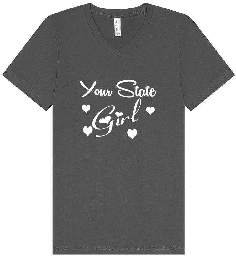 Custom Girl Unisex V-Neck Shirt