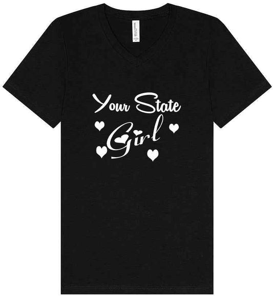 Custom Girl Unisex V-Neck Shirt