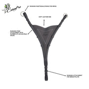 ExionPro Soft Leather Bib Running Martingale Attachment