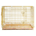 Load image into Gallery viewer, 24-42" Collapsible Copper Gold Dog Crate GLD24-42

