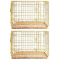 Load image into Gallery viewer, 24-42" Collapsible Copper Gold Dog Crate GLD24-42
