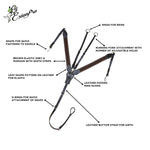 ExionPro Wide Elastic 3 Point Breastplate - Matching Elastic
