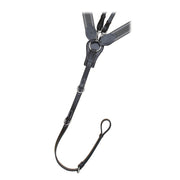 ExionPro Wide Elastic 3 Point Breastplate - Grey Elastic & White Lines 