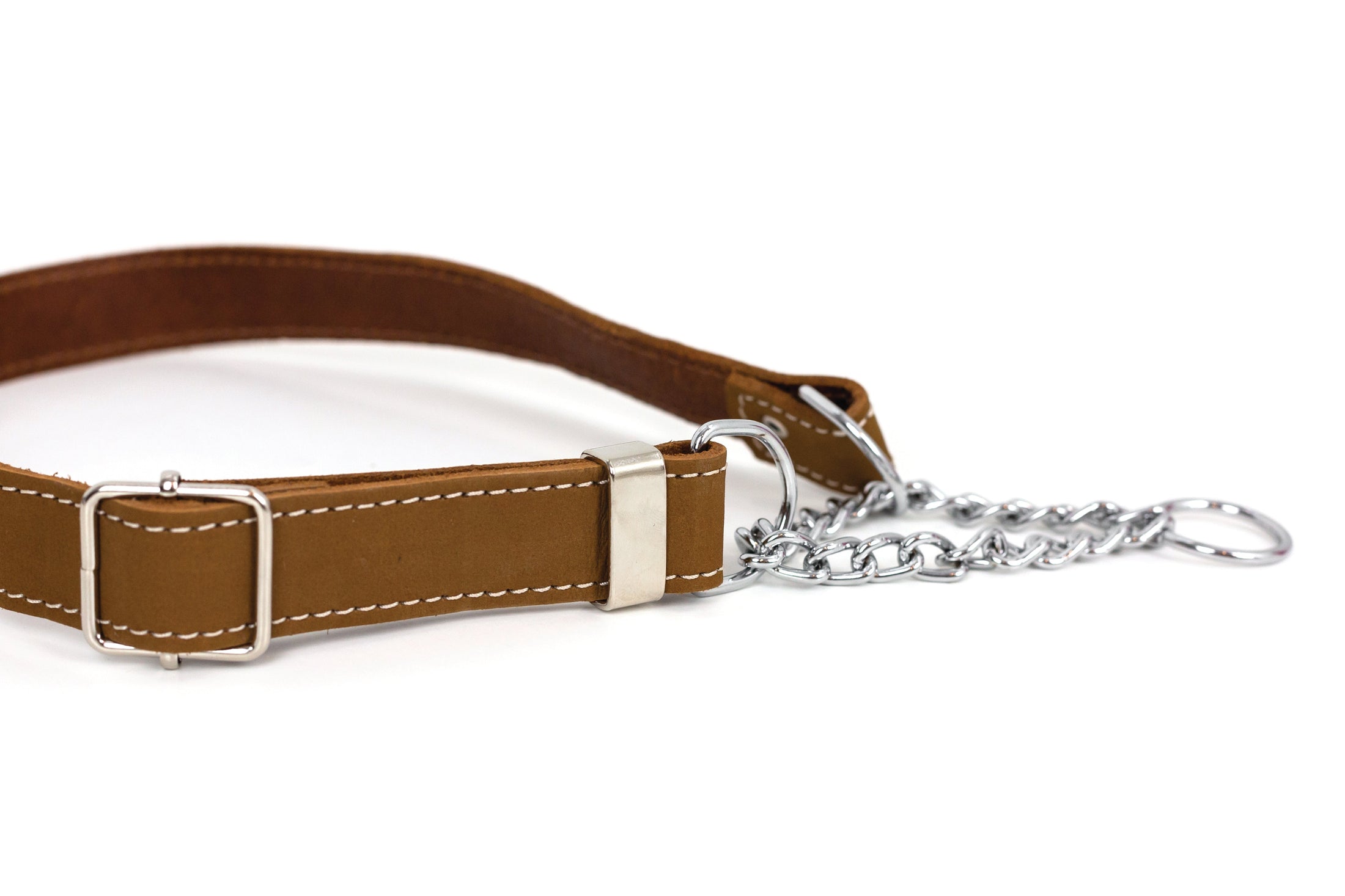Martingale Earth Brown Leather Dog Collar - image 2