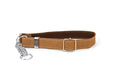Load image into Gallery viewer, Martingale Khaki Leather Dog Collar
