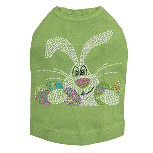 Large Bunny & Eggs - Dog Tank alternate view