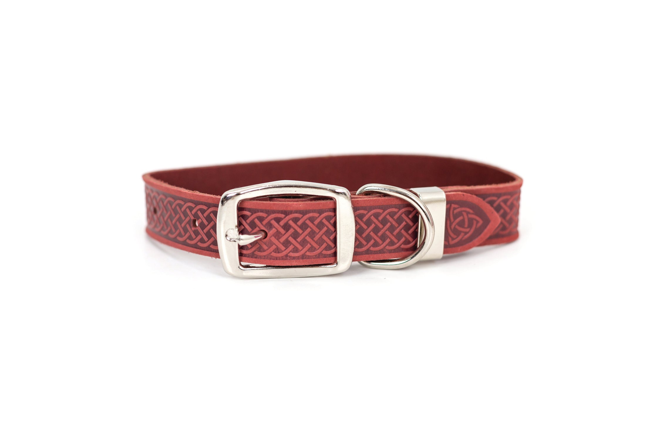 Z Celtic Style Leather Dog Collar - image 5