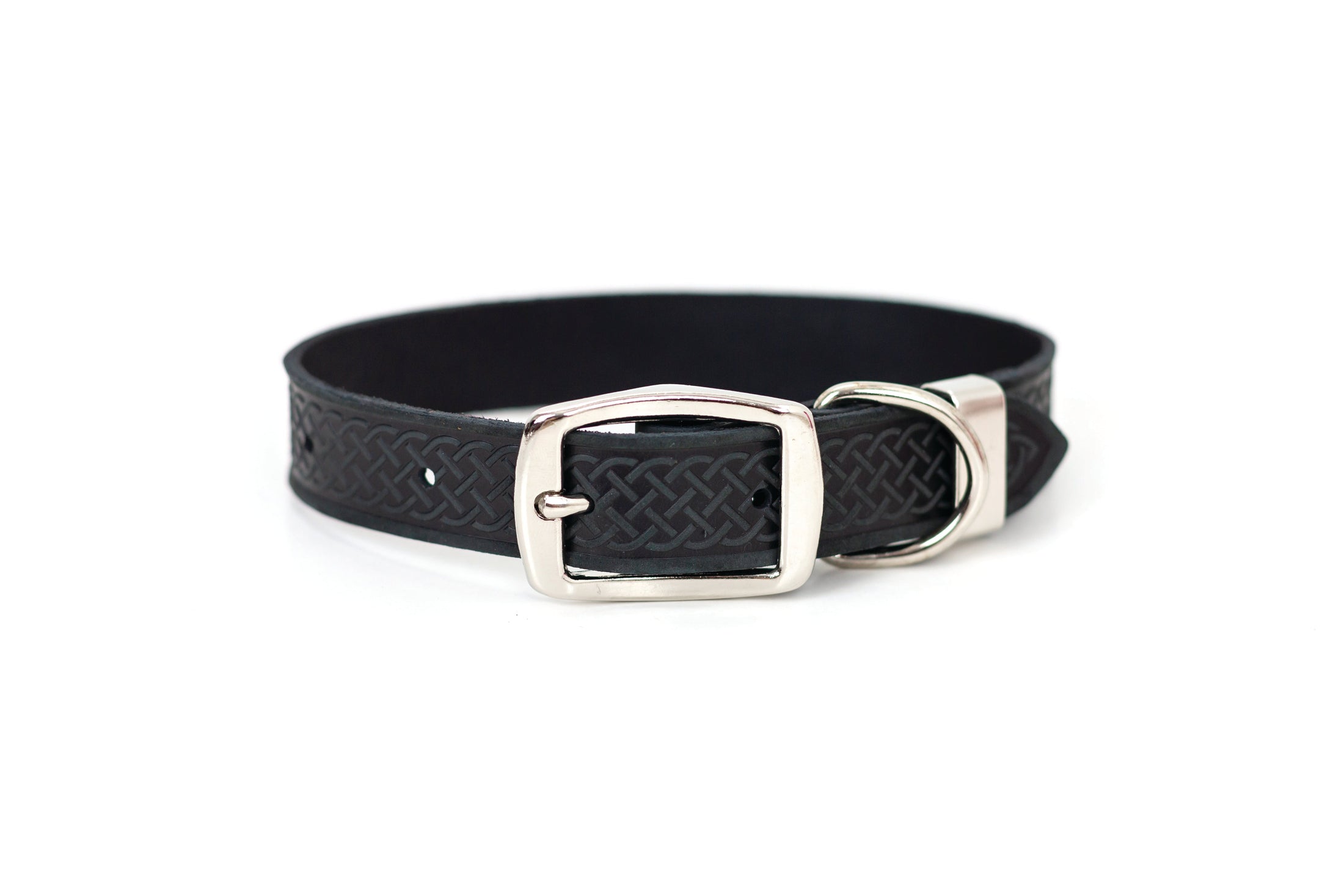 Z Celtic Style Leather Dog Collar - image 4