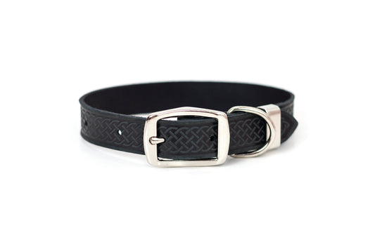 Z Celtic Style Leather Dog Collar - image 4