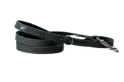 Sport Style Midnight Black Leather Leash