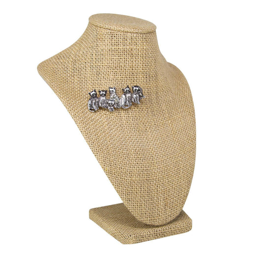 Timeless Cats Faux Marcasite Pin