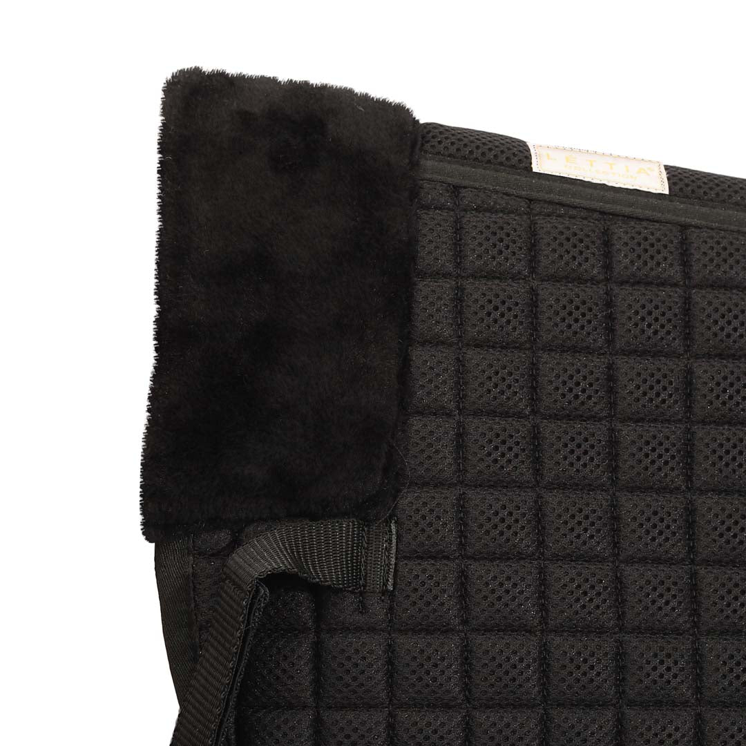 Lettia Coolmax Sherpa Quilted Half Pad w/ Trim - image 9