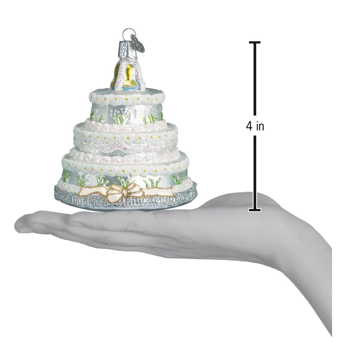 Wedding Cake Christmas Ornament - Southlake Paws
