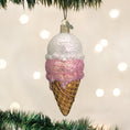 Load image into Gallery viewer, Ice Cream Cone Ornament - Southlake Paws

