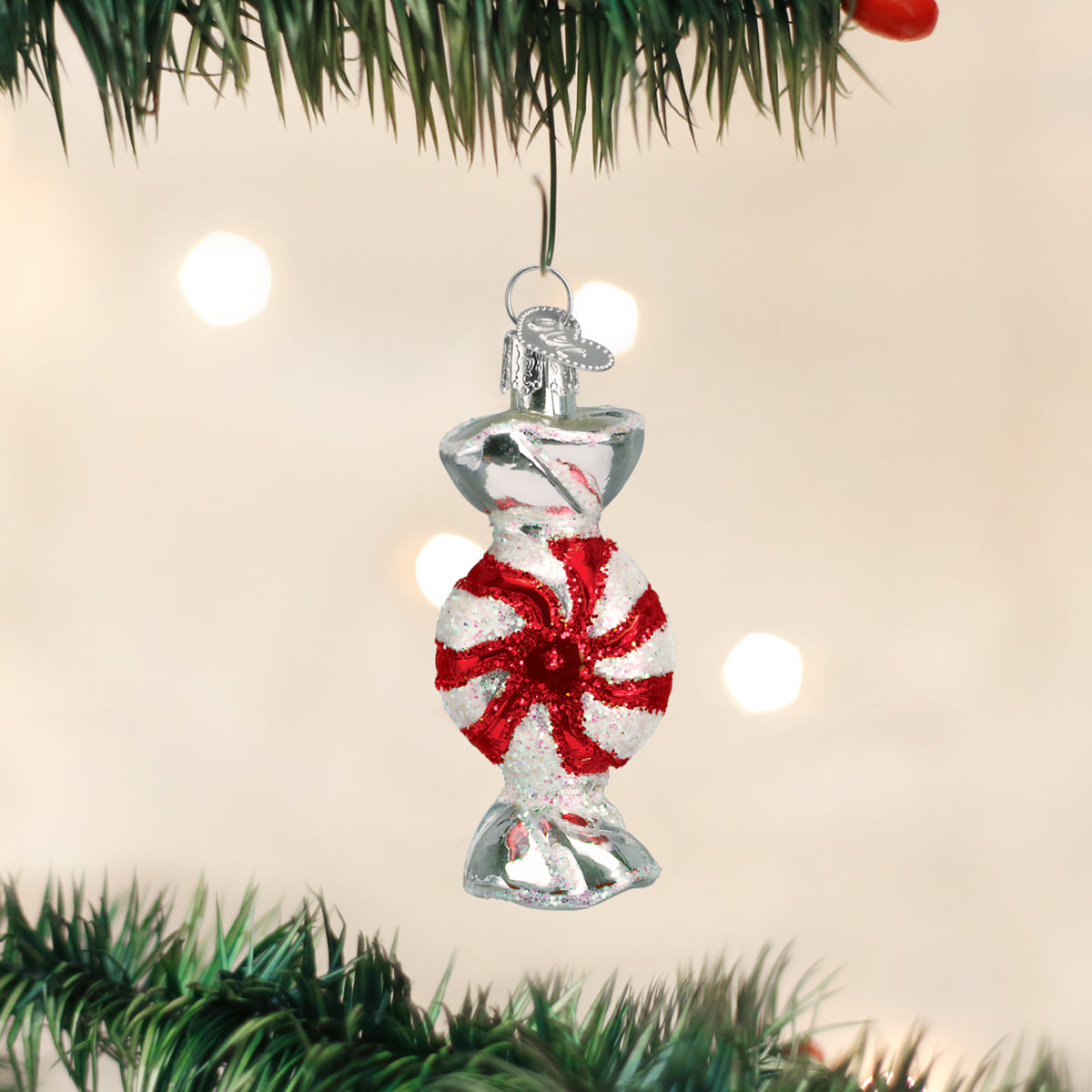 Peppermint Candy Ornament - Southlake Paws