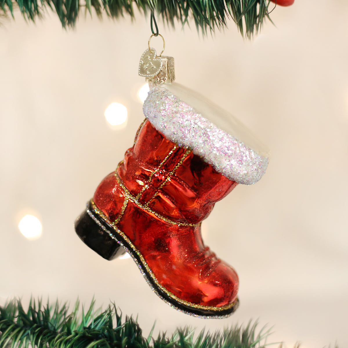 Santa's Boot Ornament - Southlake Paws
