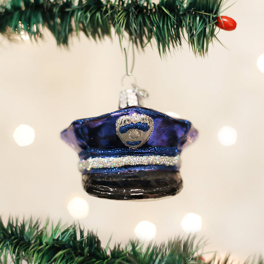 Police Officer's Cap Ornament - Southlake Paws