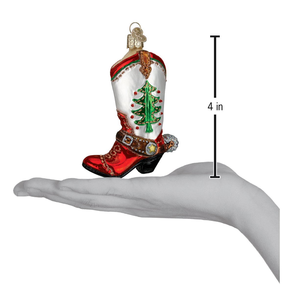 Christmas Cowboy Boot - Southlake Paws