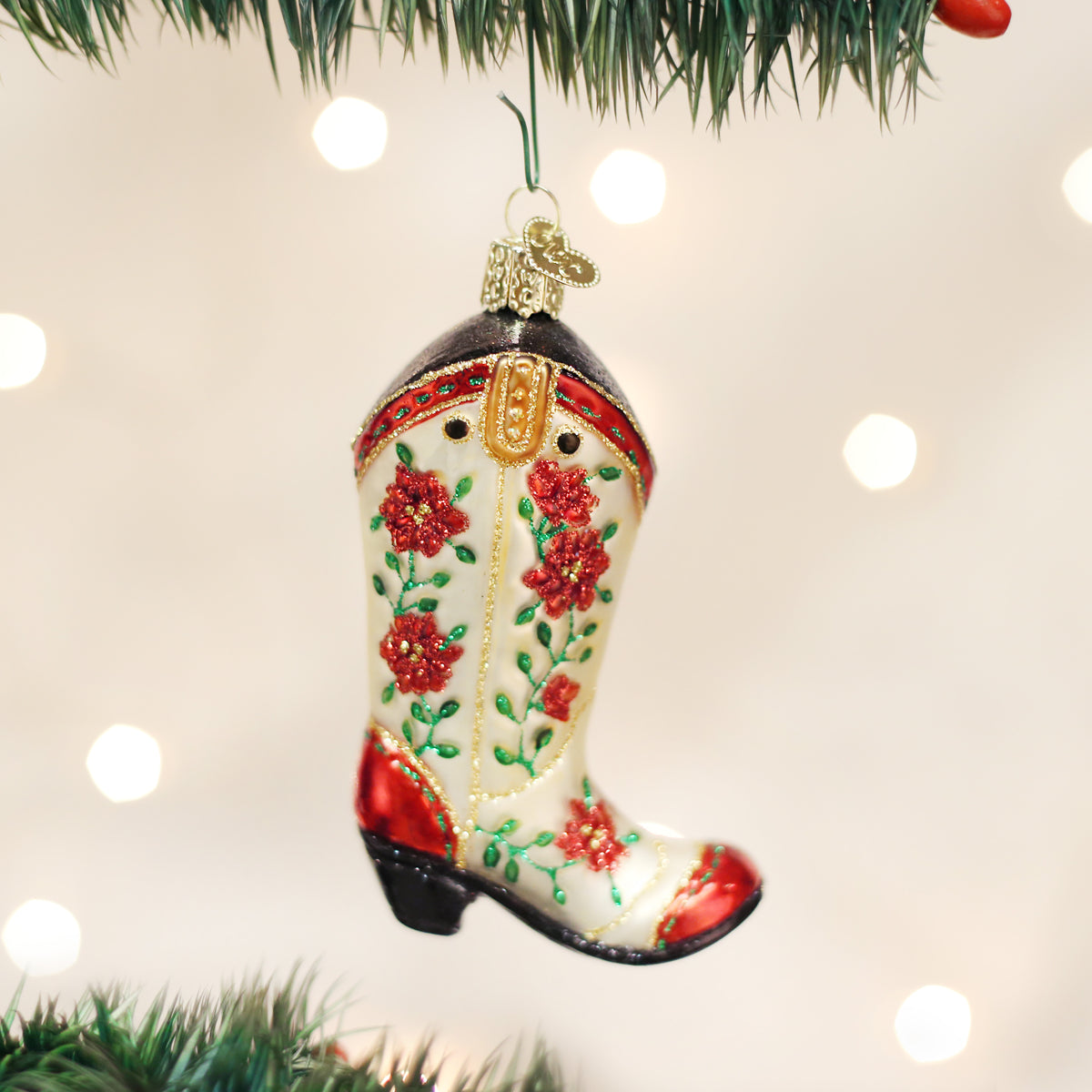 Christmas Cowgirl Boot - Southlake Paws