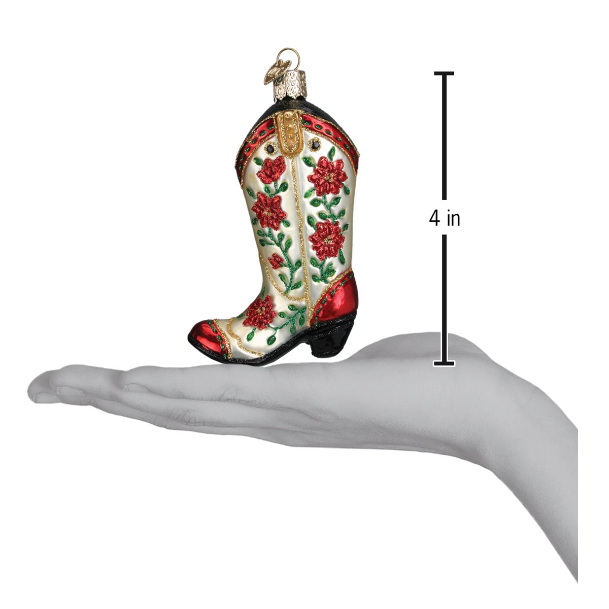 Christmas Cowgirl Boot - Southlake Paws
