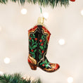 Load image into Gallery viewer, Holly Berry Cowboy Boot - Southlake Paws
