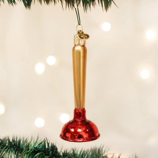 Toilet Plunger Ornament - Southlake Paws