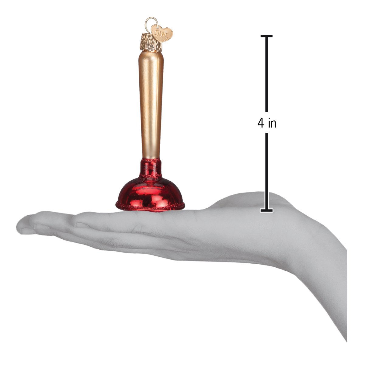 Toilet Plunger Ornament - Southlake Paws