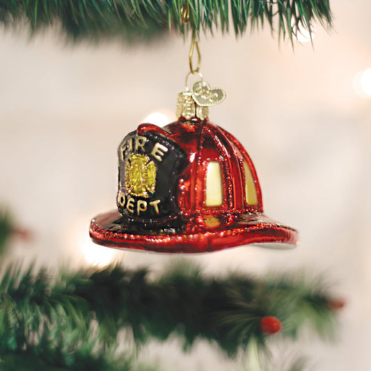 Fireman's Helmet Ornament - Southlake Paws