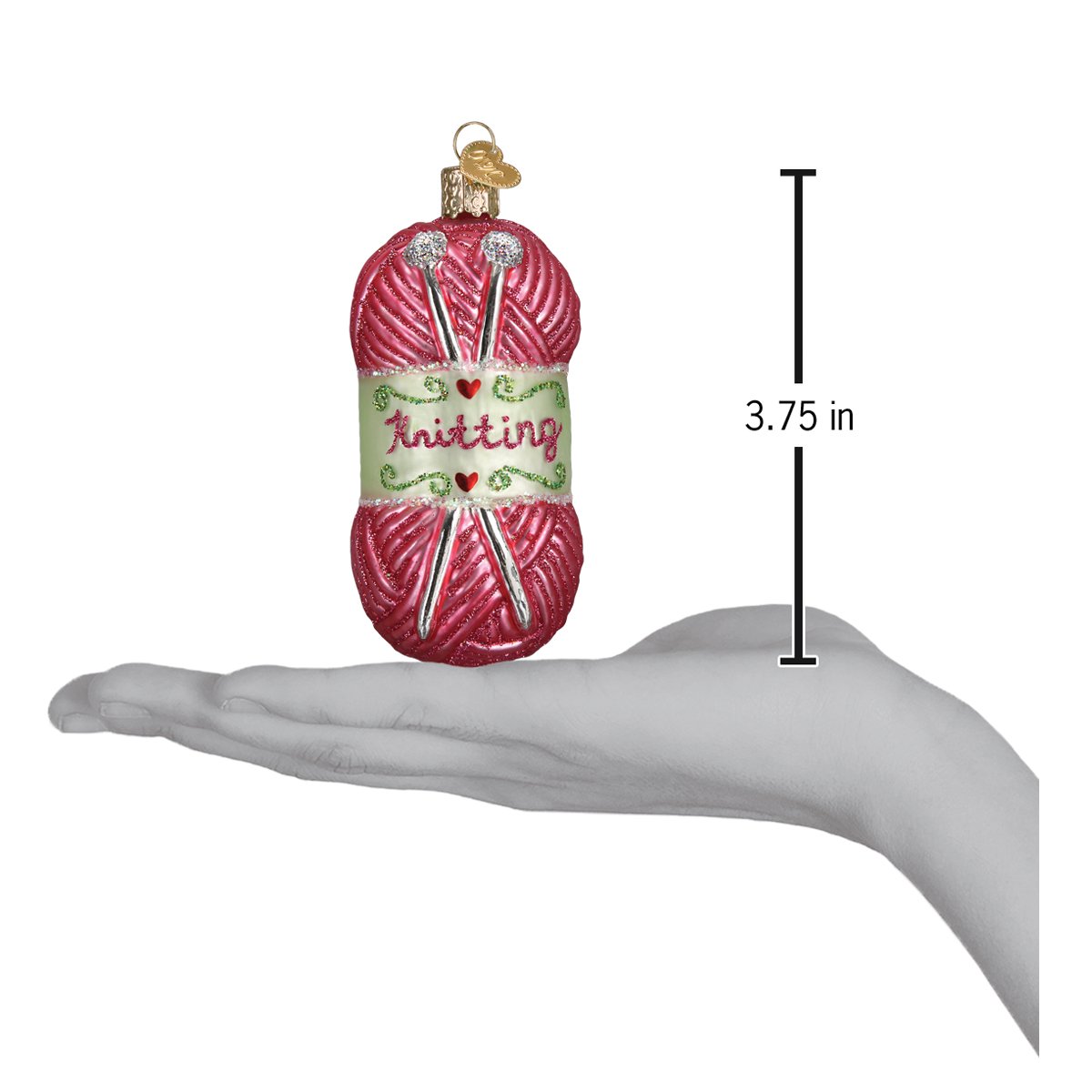 Knitting Yarn Ornament - Southlake Paws