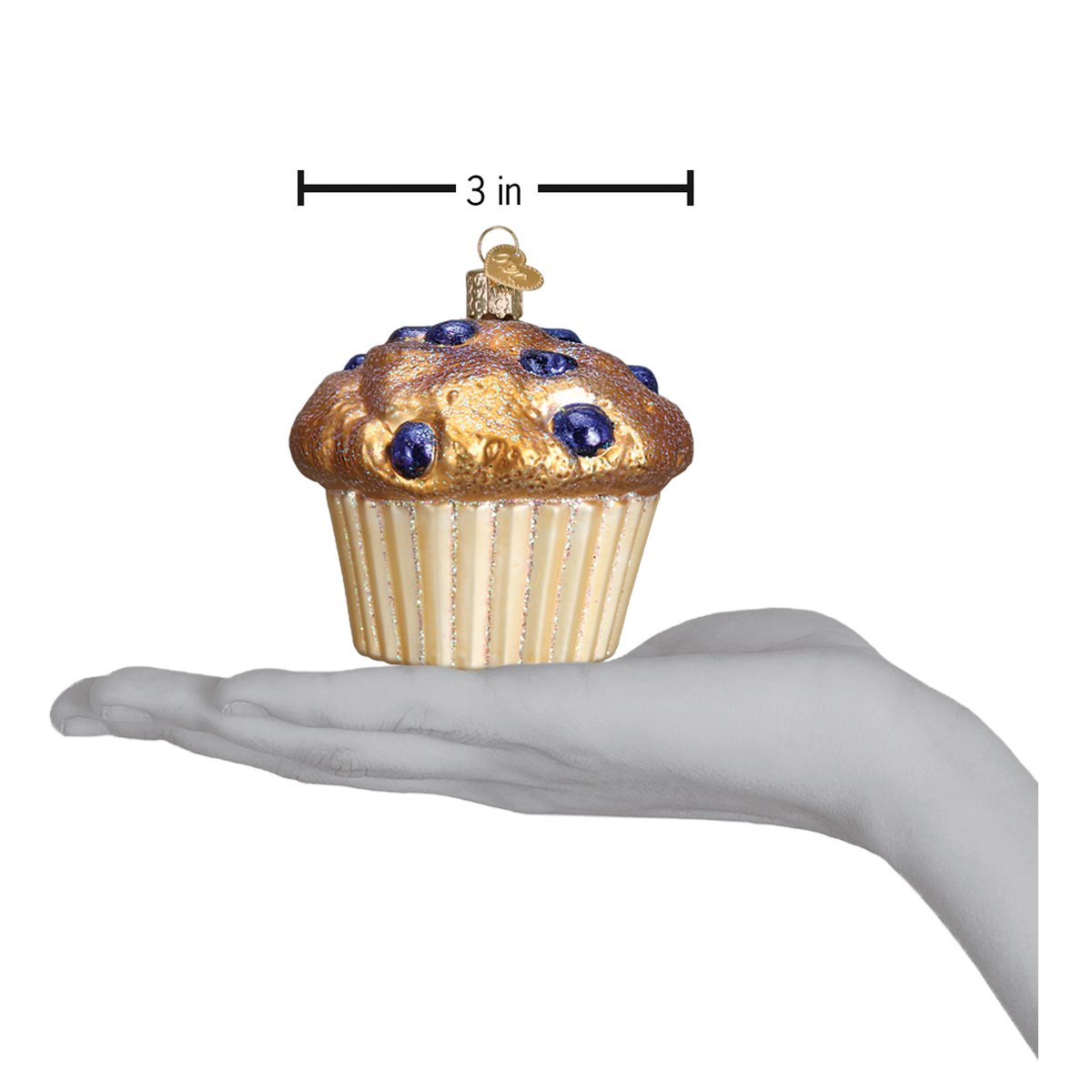 Blueberry Muffin Ornament - Southlake Paws