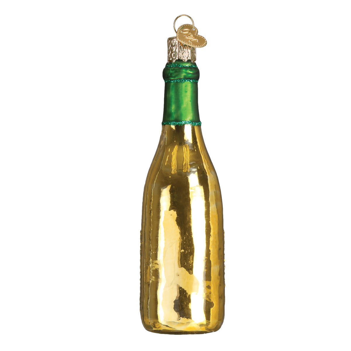 White Wine Bottle Ornament - Southlake Paws