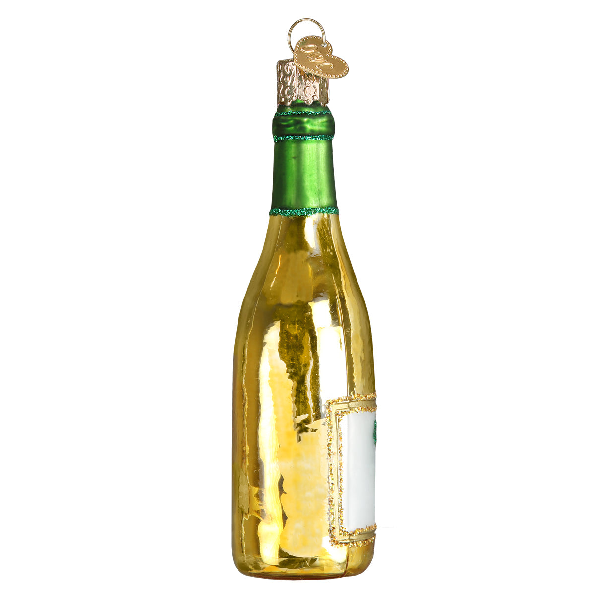White Wine Bottle Ornament - Southlake Paws
