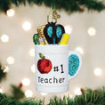 Load image into Gallery viewer, Best Teacher Mug Ornament - Southlake Paws
